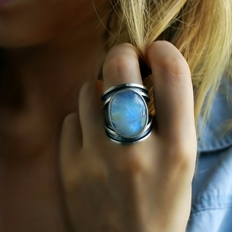 Bague en argent ornée d&