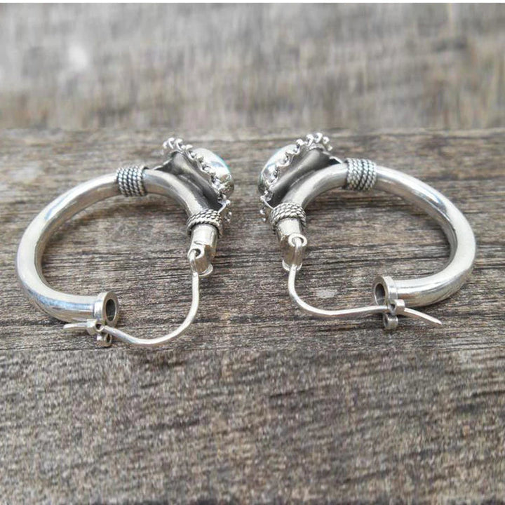 Chandra Retro Turquoise Earrings