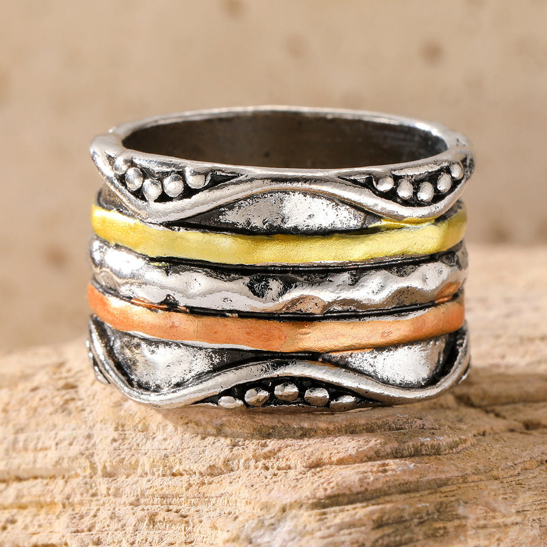 Bague Vintage Boho Trois Couleurs