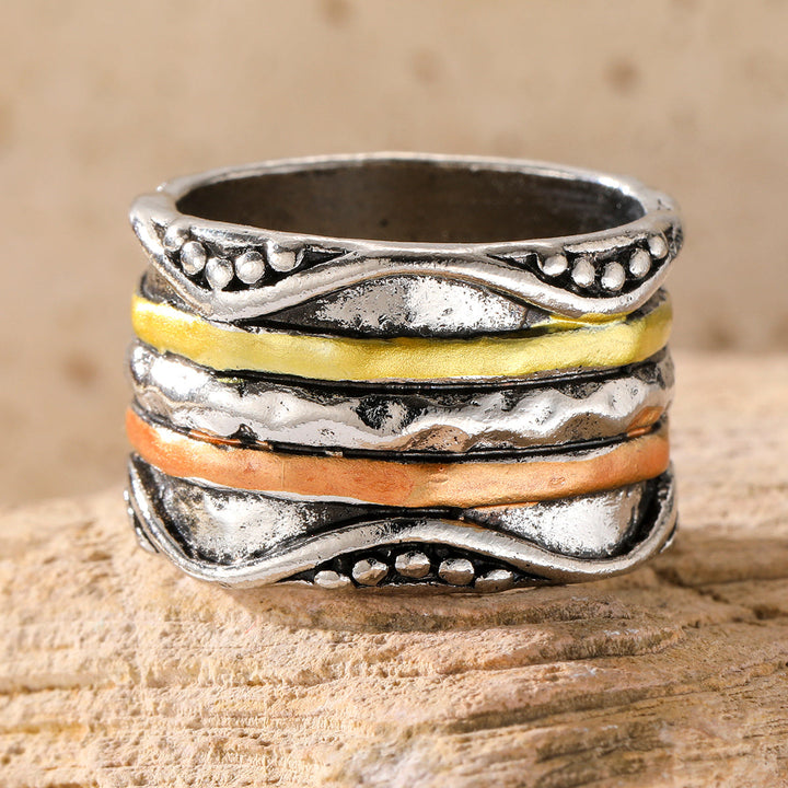 Bague Vintage Boho Trois Couleurs