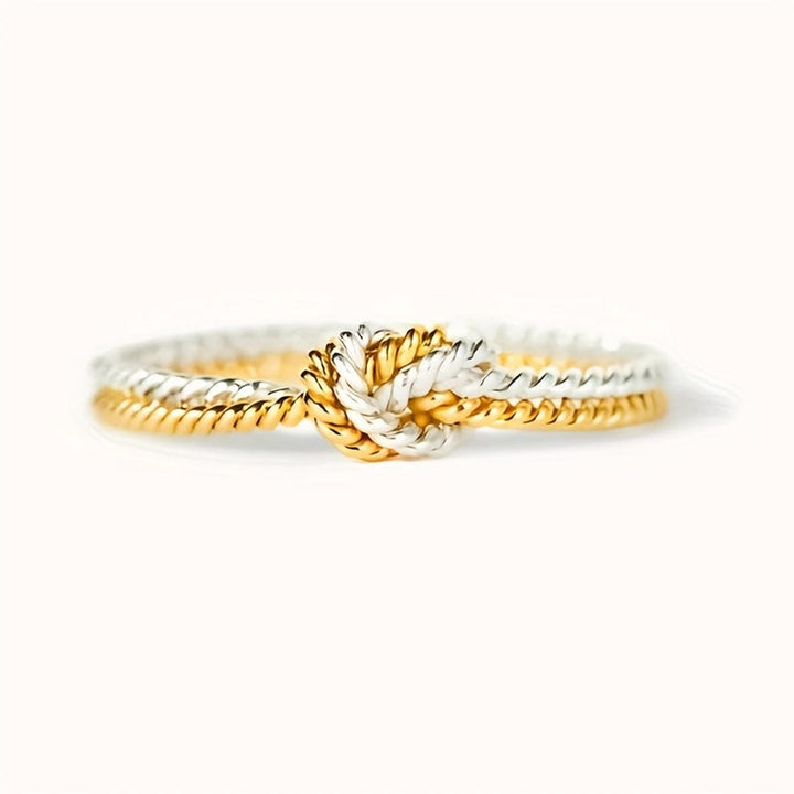 Bague Bicolore Nœud d&
