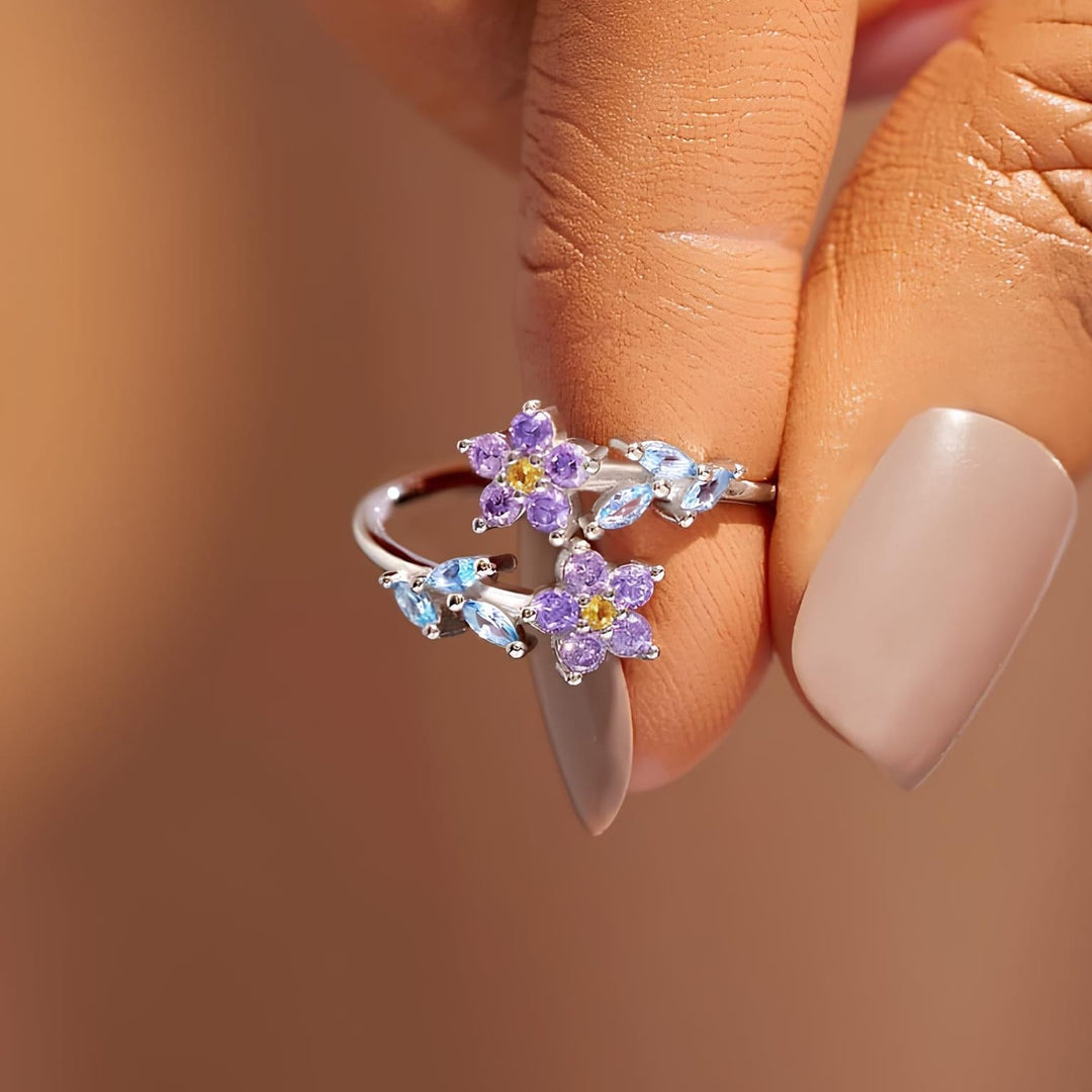 Bague Grâce Bleu-Violet