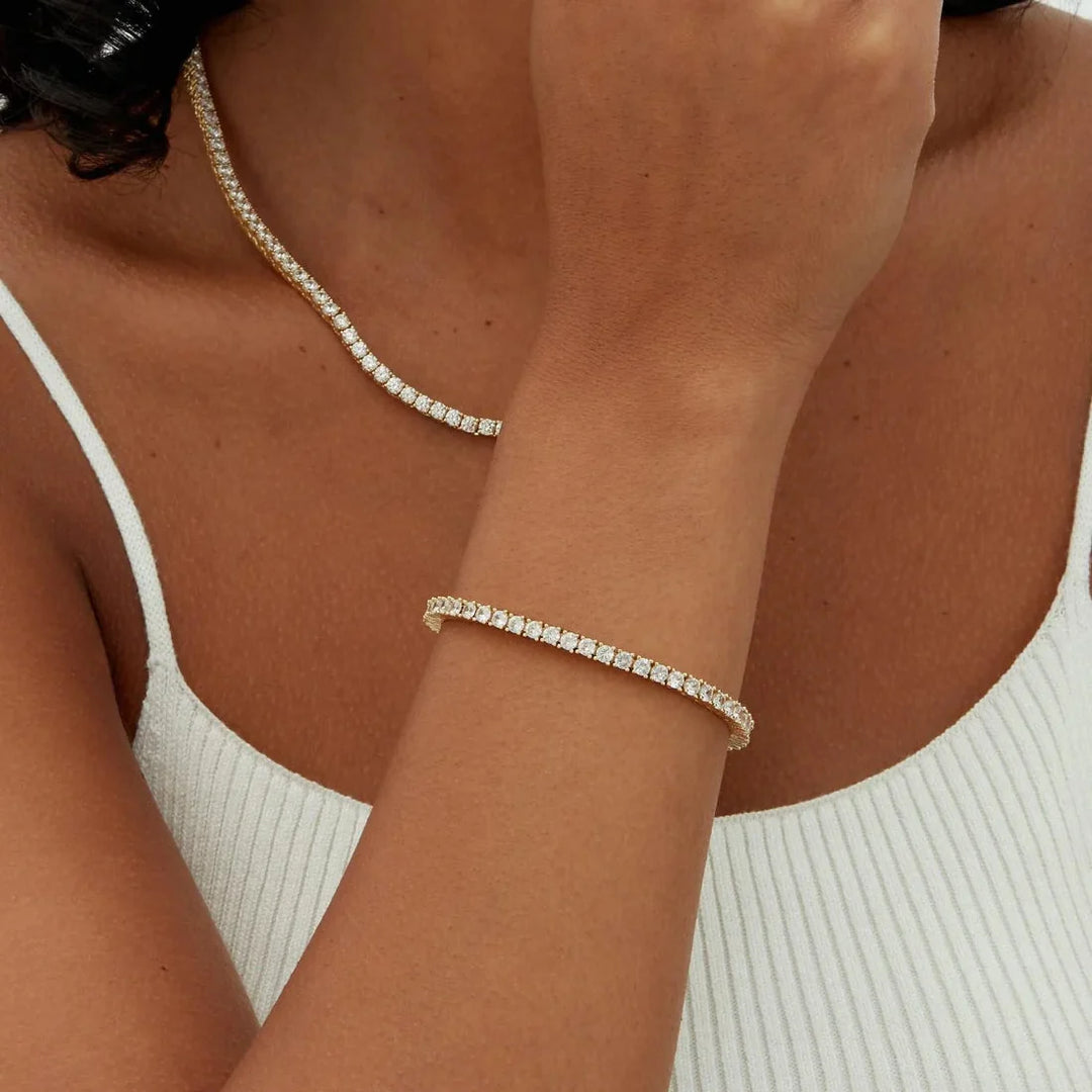 Bracelet de Tennis en Cristal Élegant