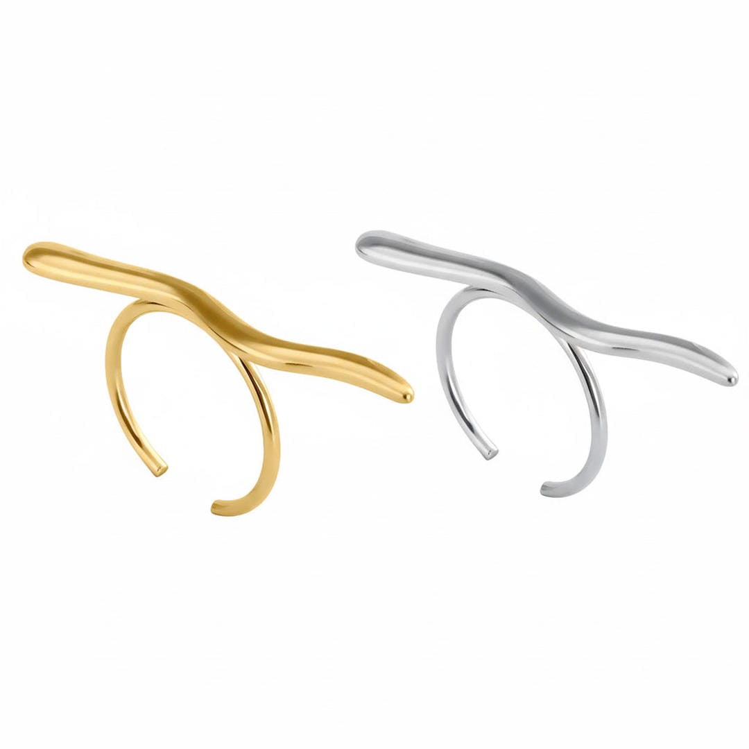 Minimalist Gold Branch Ring