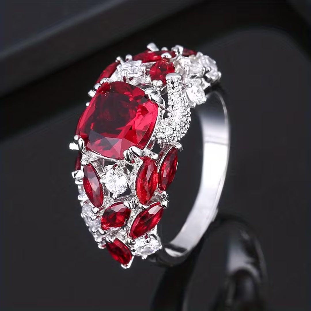 Bague Florale en Émeraude