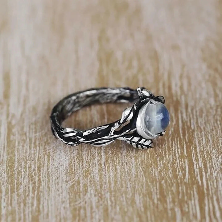 Bague Vigne en Pierre de Lune Croissante