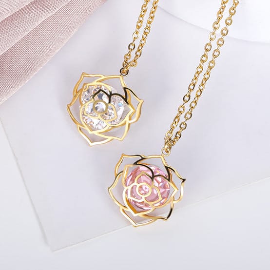 Collier en Aura Rose
