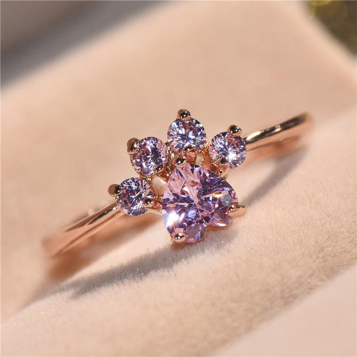 Bague en Gemme Patte de Chat