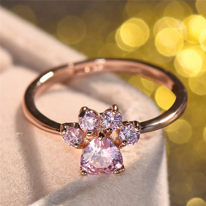 Bague en Gemme Patte de Chat