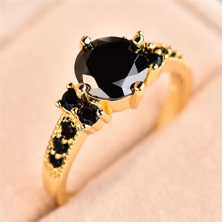 Bague Exquise en Zirconium Taillé Ronde