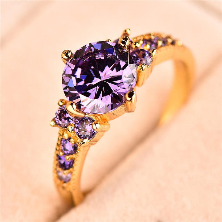 Bague Solitaire Ronde Royale Accent