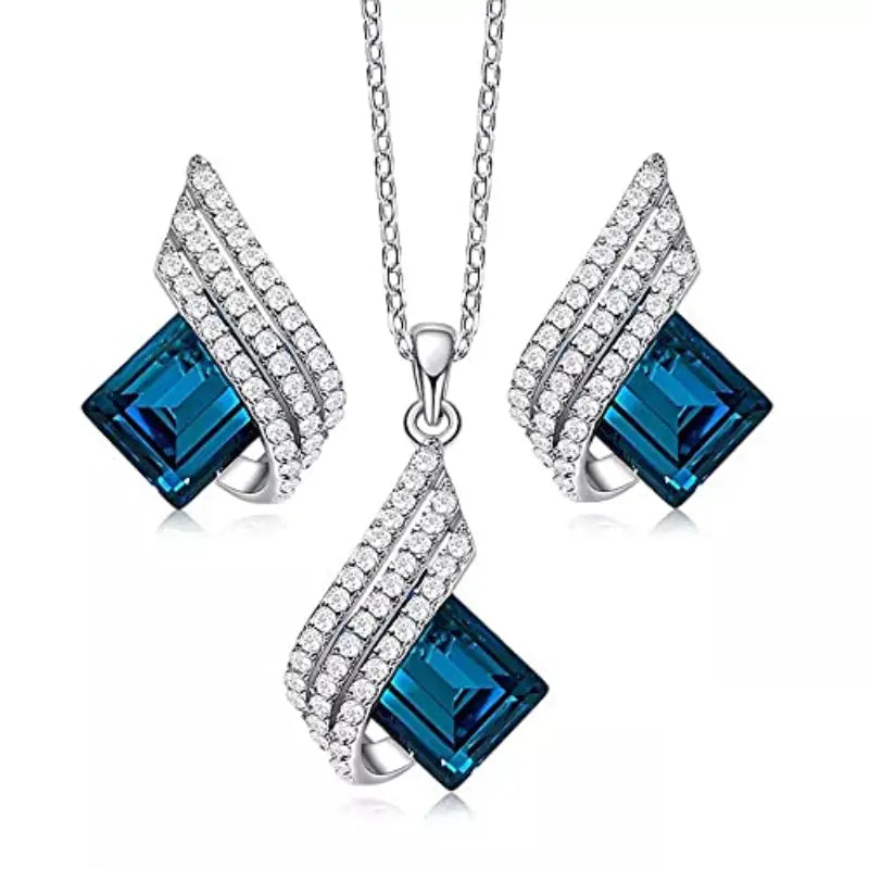 Brienne Solazure Jewellery Set | White Gold