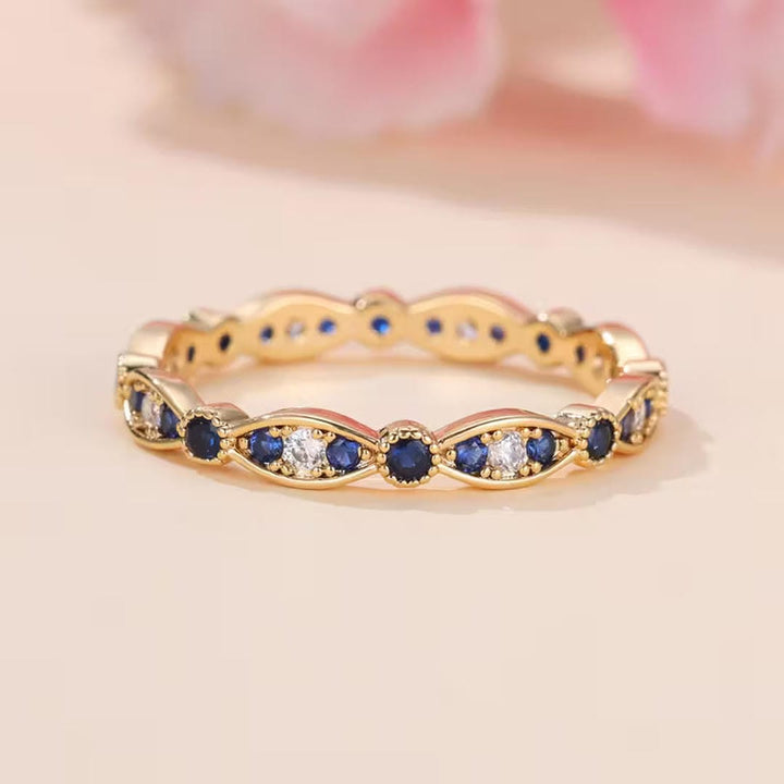 Bague Élégance Éclat Bleu