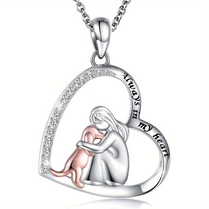 Collier Éternelle Étreinte en Zirconia