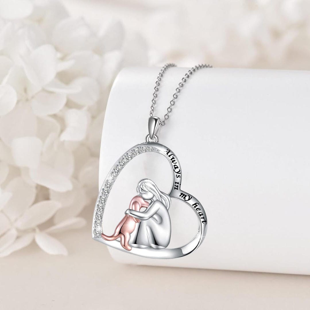 Collier Éternelle Étreinte en Zirconia
