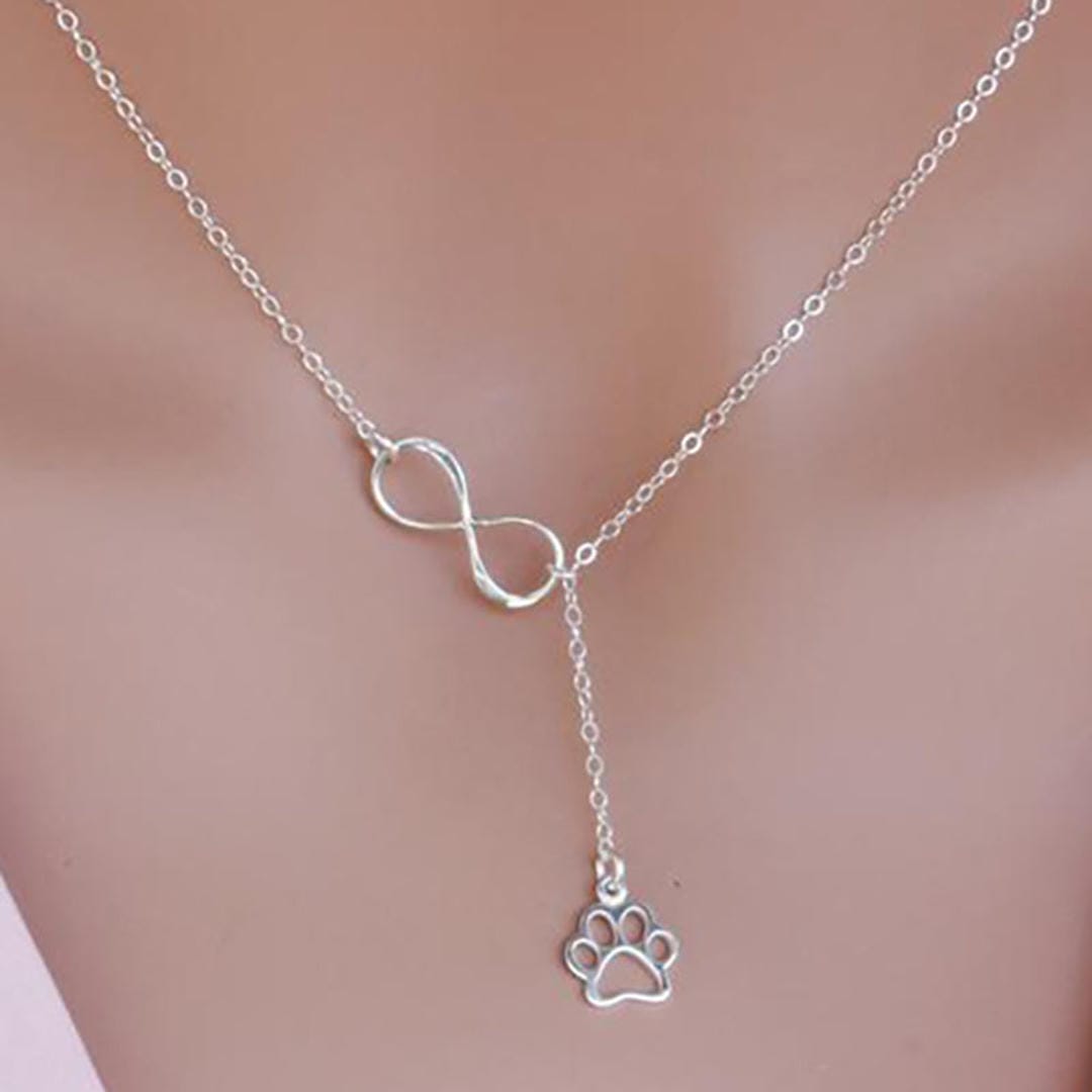 Collier Infini avec Pattes de Chien