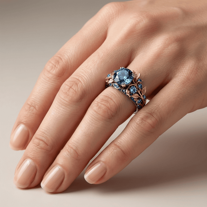 Bague Vintage en Topaze Dorée