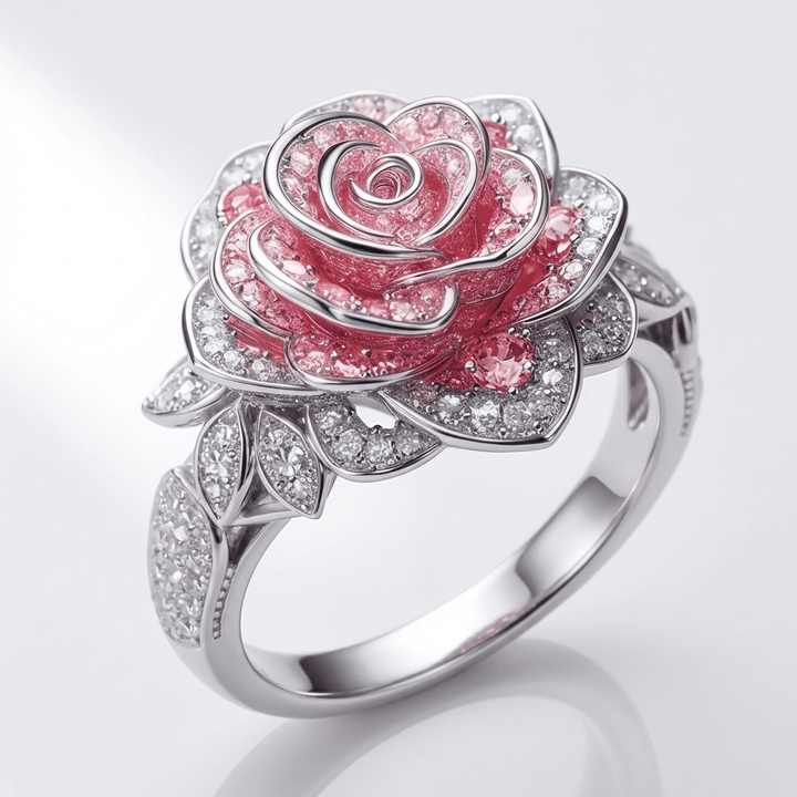 Bague Classique Nostalgie Rose