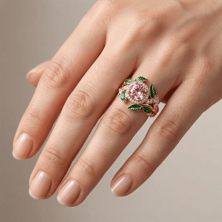 Bague Enchantée en Or avec Fleur