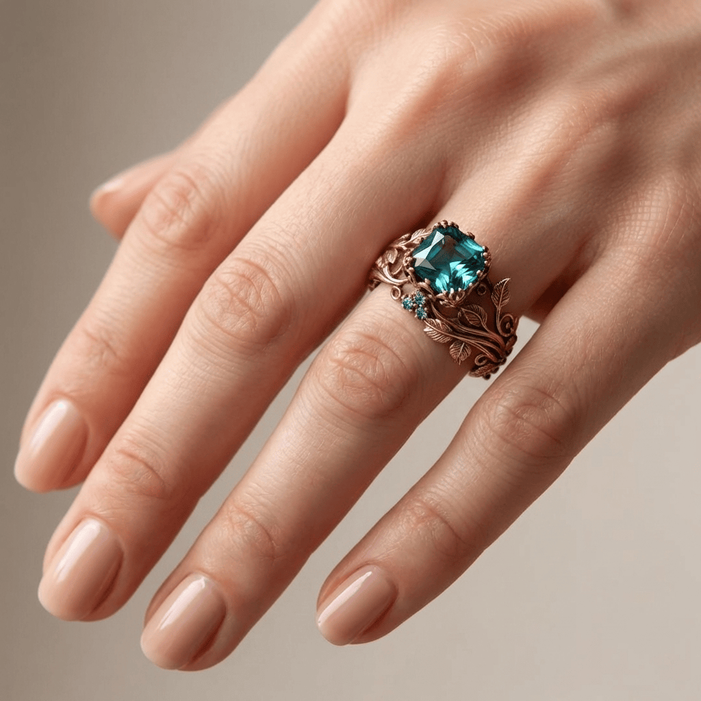 Bague Forêt en Or Rose