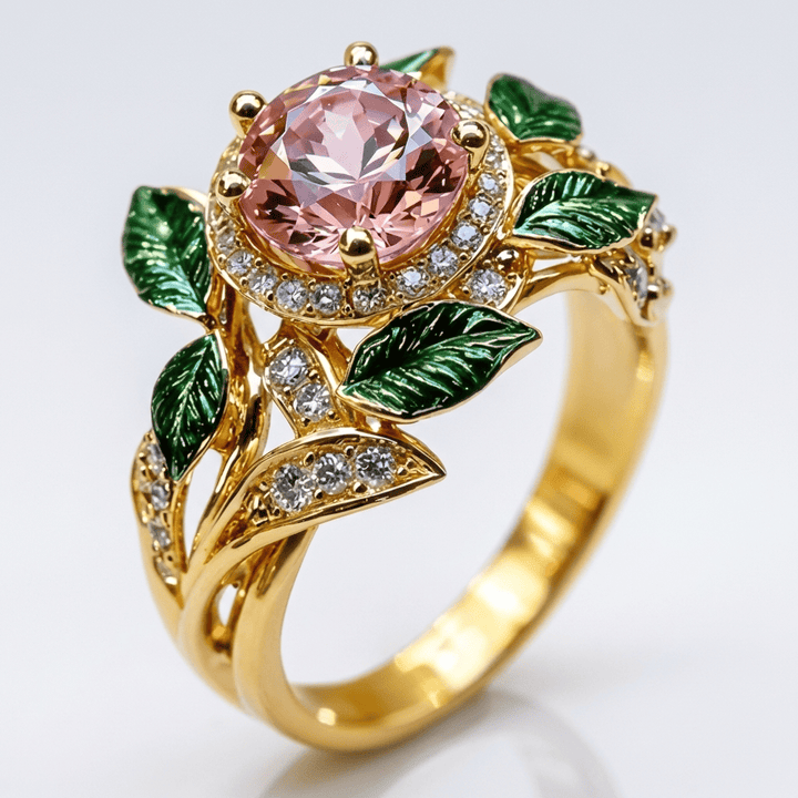 Bague Enchantée en Or avec Fleur