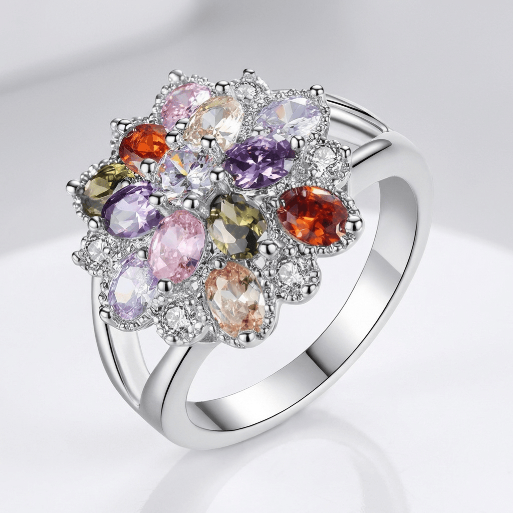 Bague en Argent Arc-en-Ciel Spectre