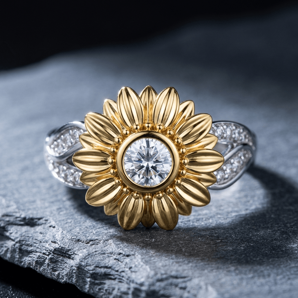 Bague Majestueuse Éclat de Tournesol