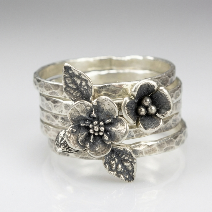 Bague Vintage Florale de Jardin