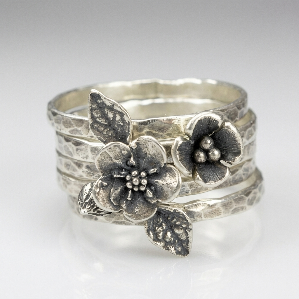 Bague Vintage Florale de Jardin