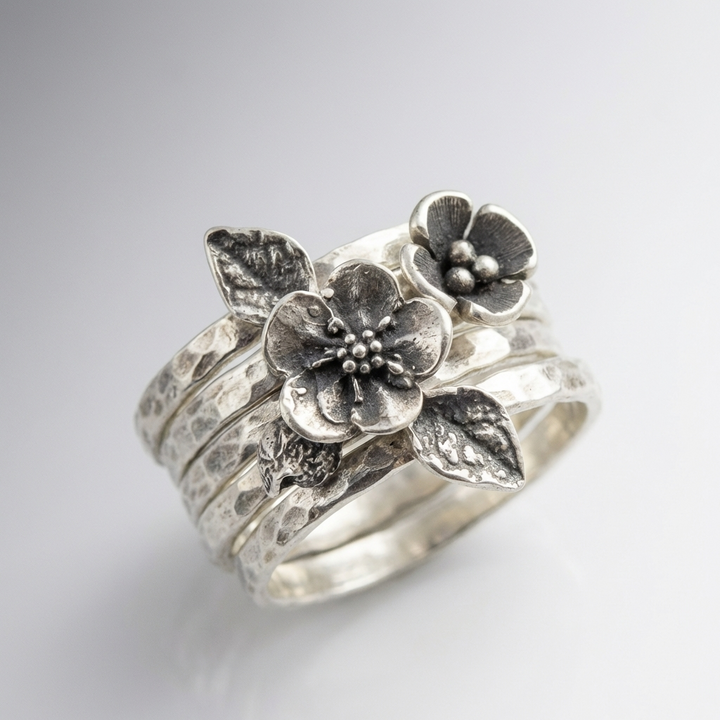 Bague Vintage Florale de Jardin
