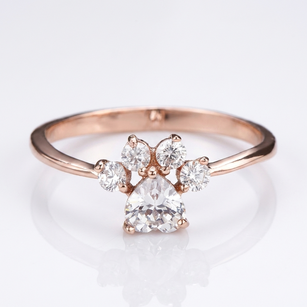 Bague en Zirconium Patte Unique