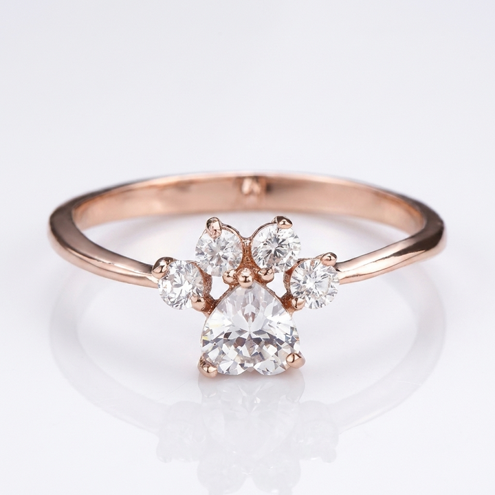 Bague en Zirconium Patte Unique