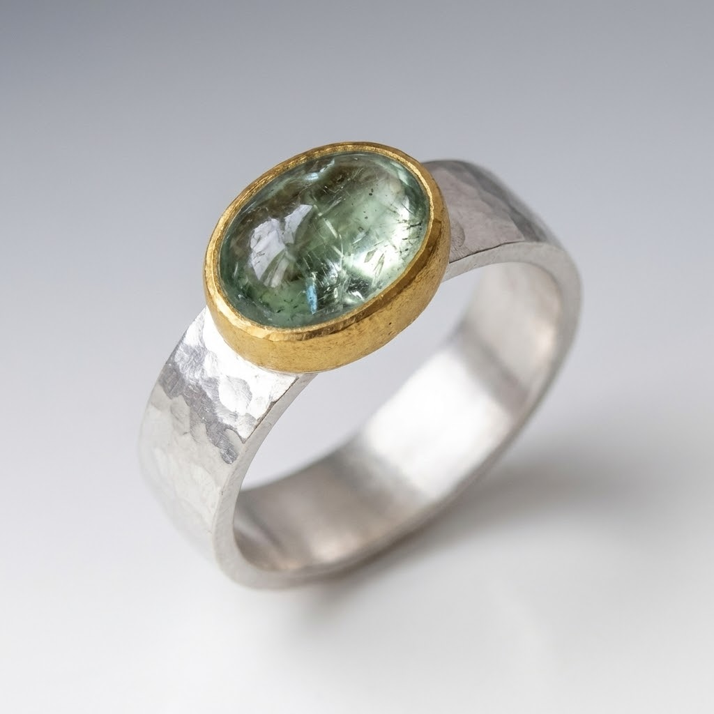 Bague Vintage en Argent Greenfield