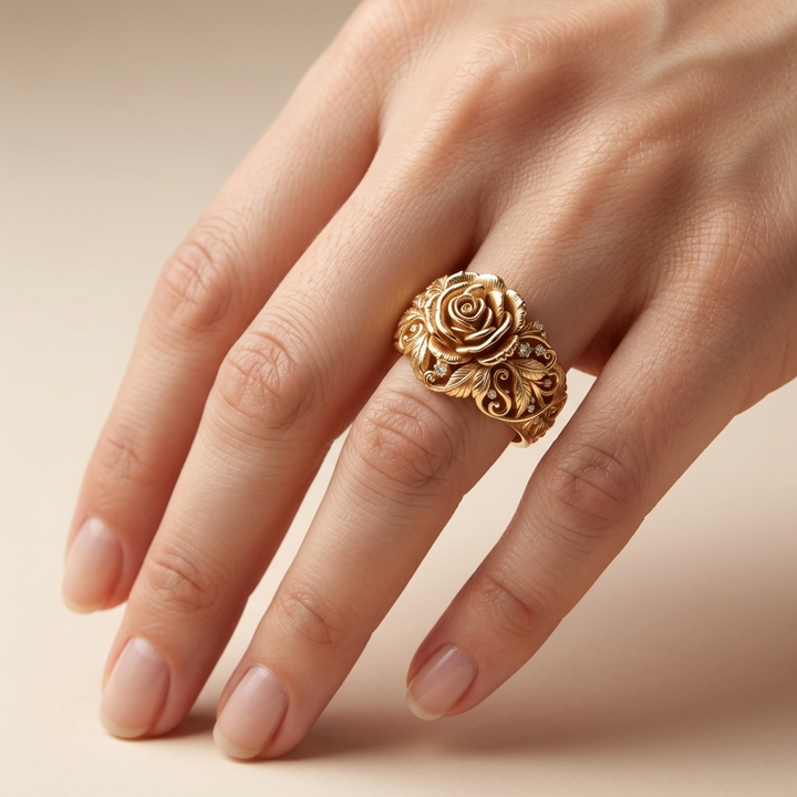 Bague Classique en Or Rose
