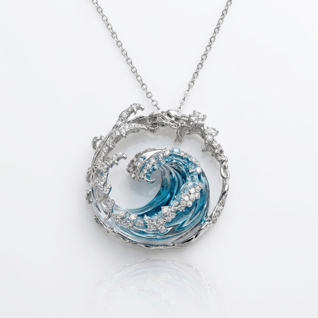 Collier Vague Azur