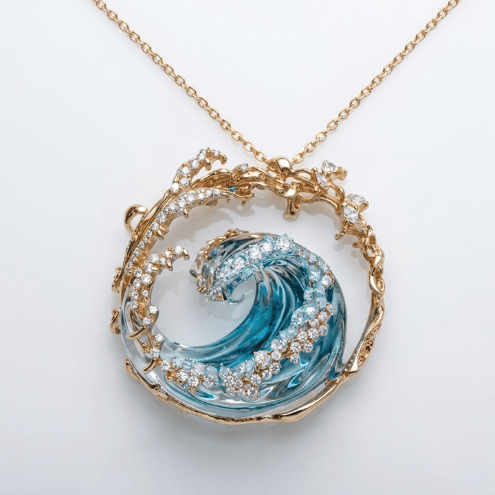 Collier Vague Azur
