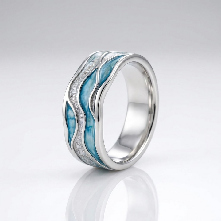 Bague Vagues Marines