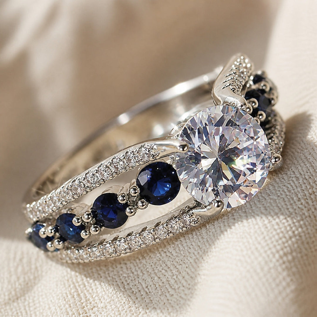 Bague Déclaration en Saphir Signature