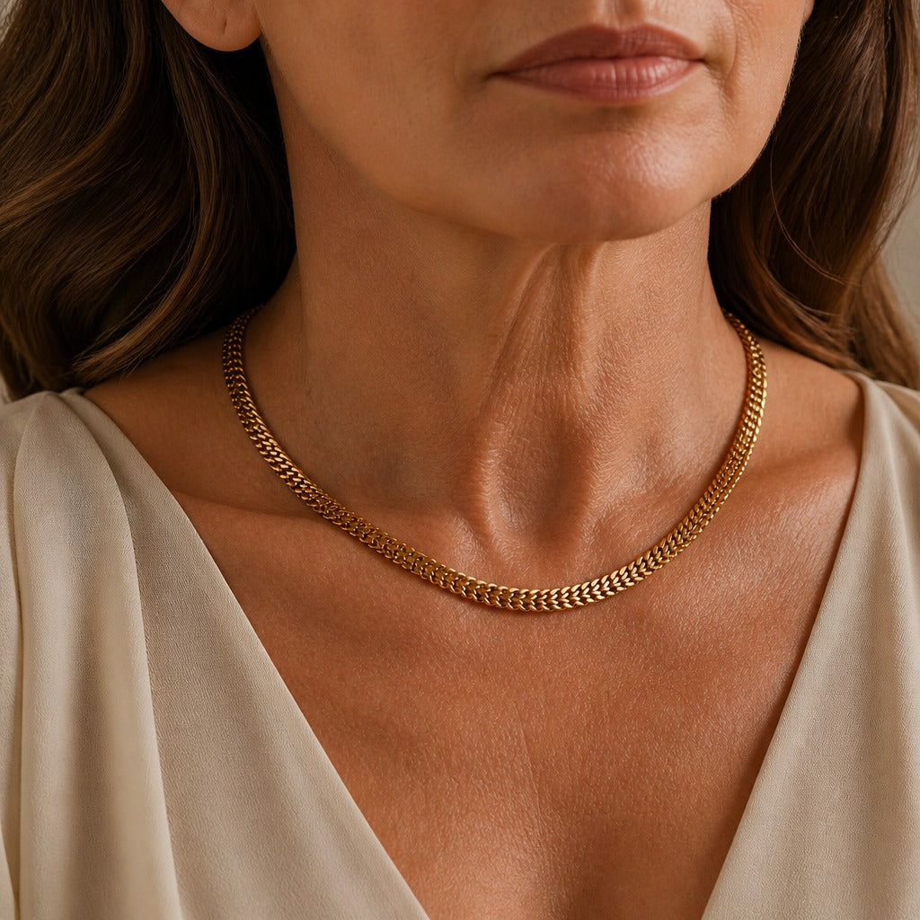 Collier en Or à Lien Élevé