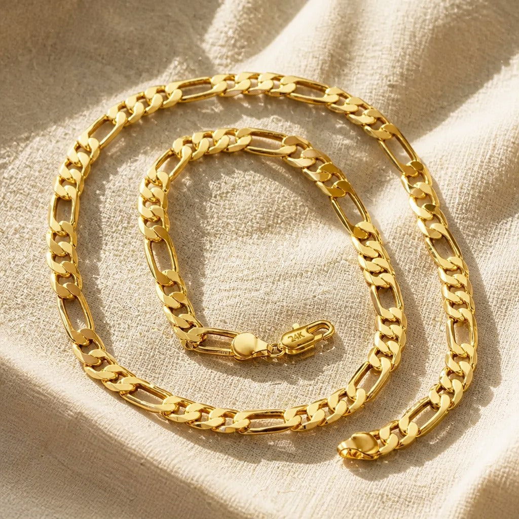 Collier en chaîne en or de Monaco
