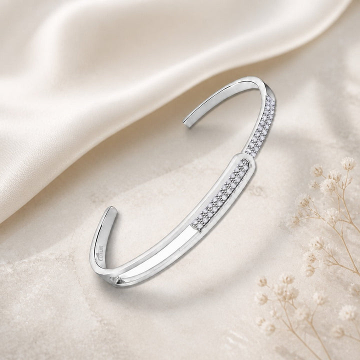 Bracelet Ouvert en Zircon Cubique