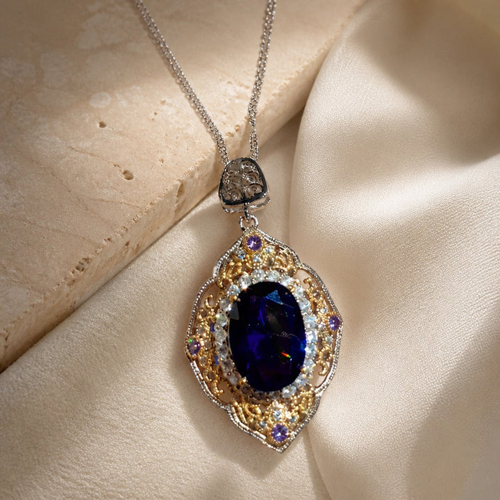 Collier Vintage en Zircon