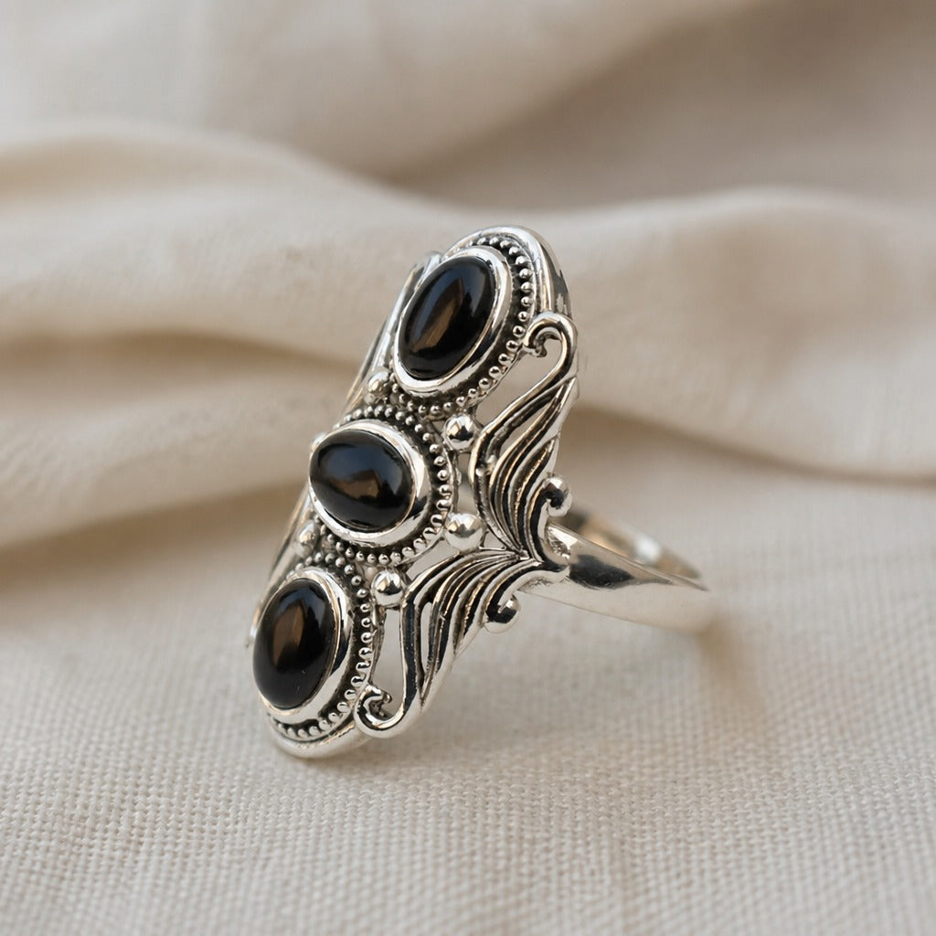 Bague Signature Victorienne Noire