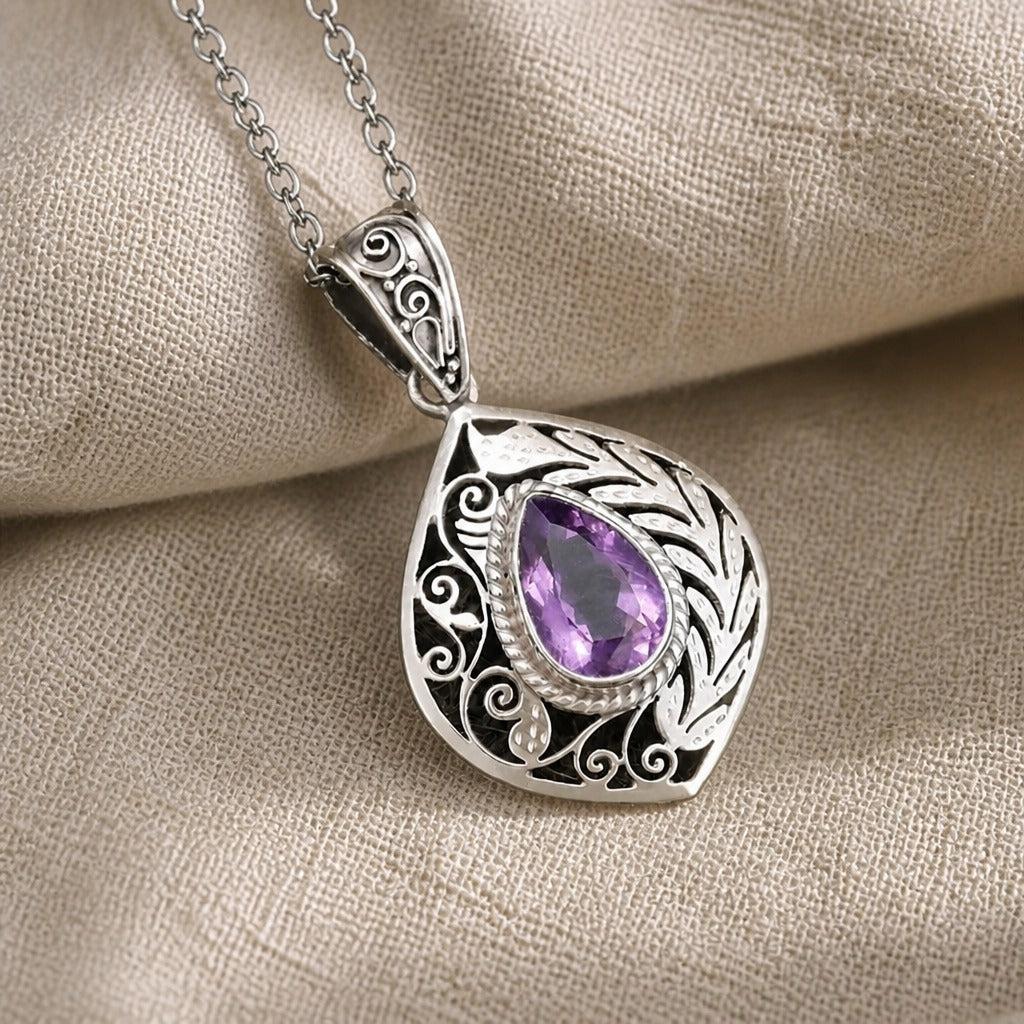 Collier Déclaration en Améthyste Impériale