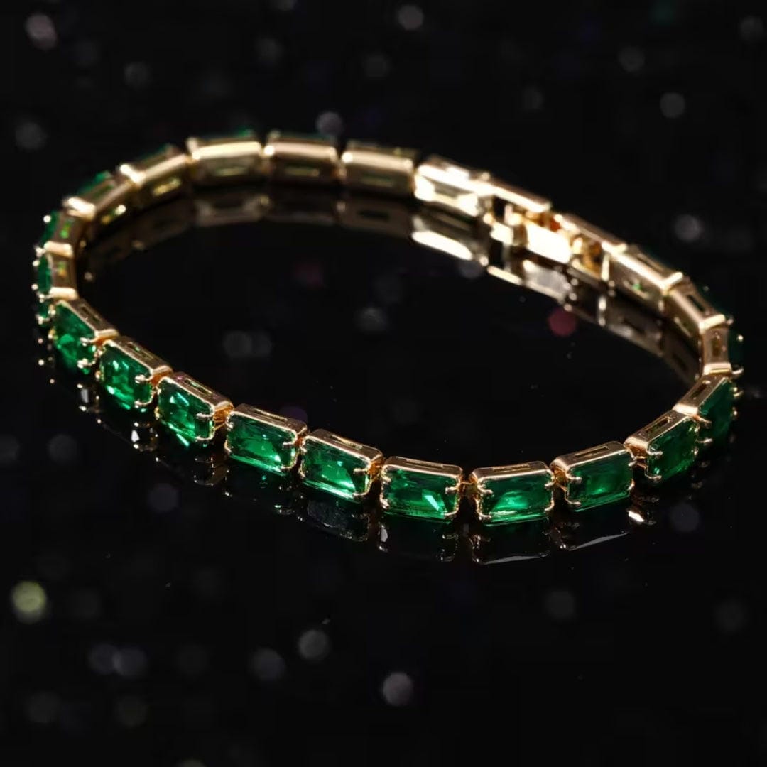 Bracelet de Tennis Émeraude Classique