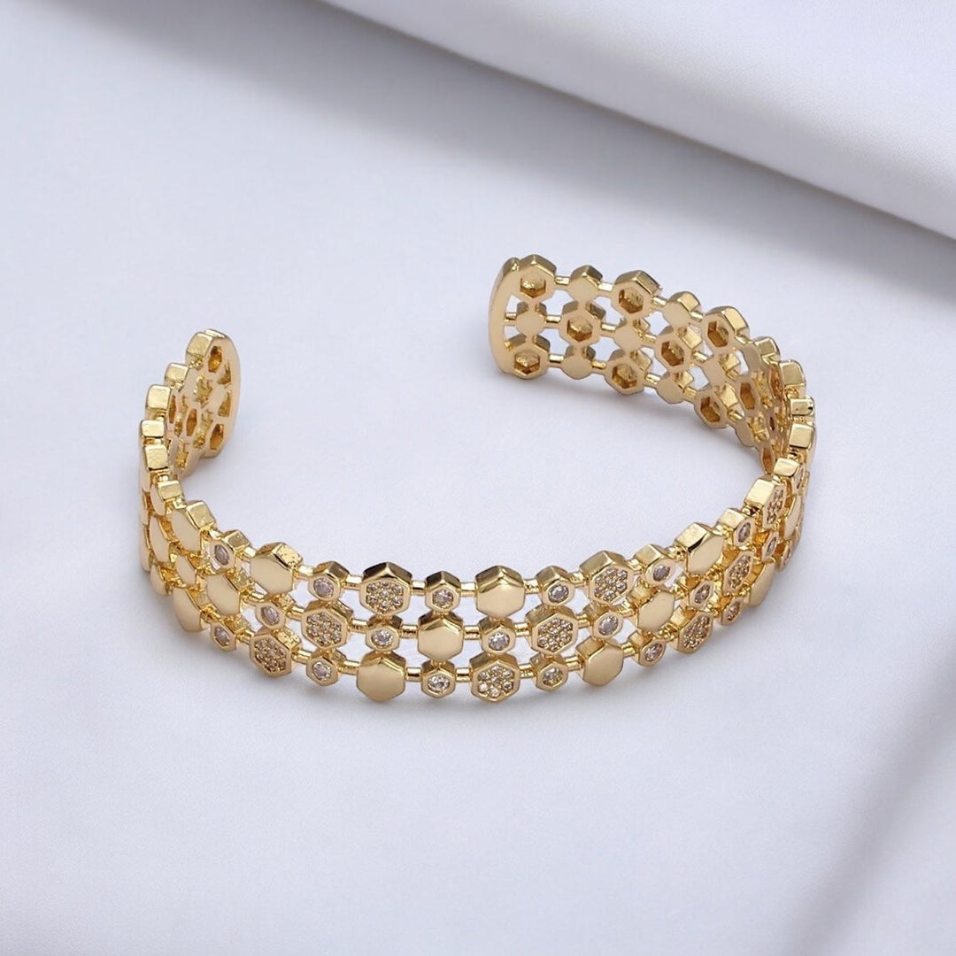 Bracelet Jonc Hexagonal Gavriella