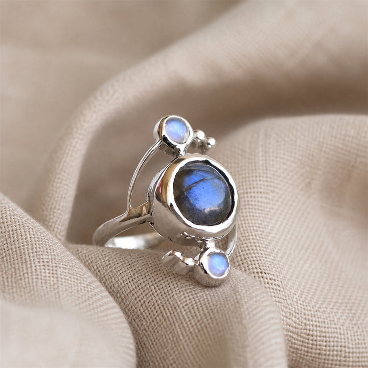 Bague de Banquet Incrustée au Style Français
