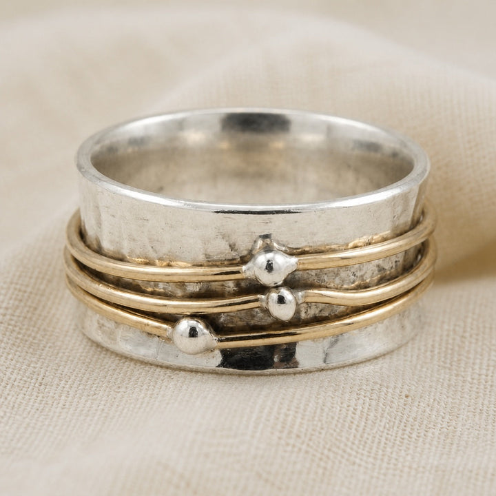 Bague Spinner Bi-Ton