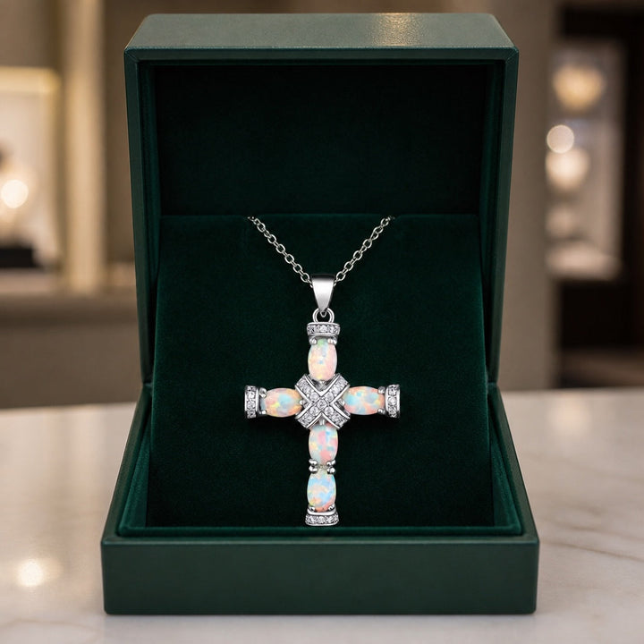 Collier Opale Divine Croisée