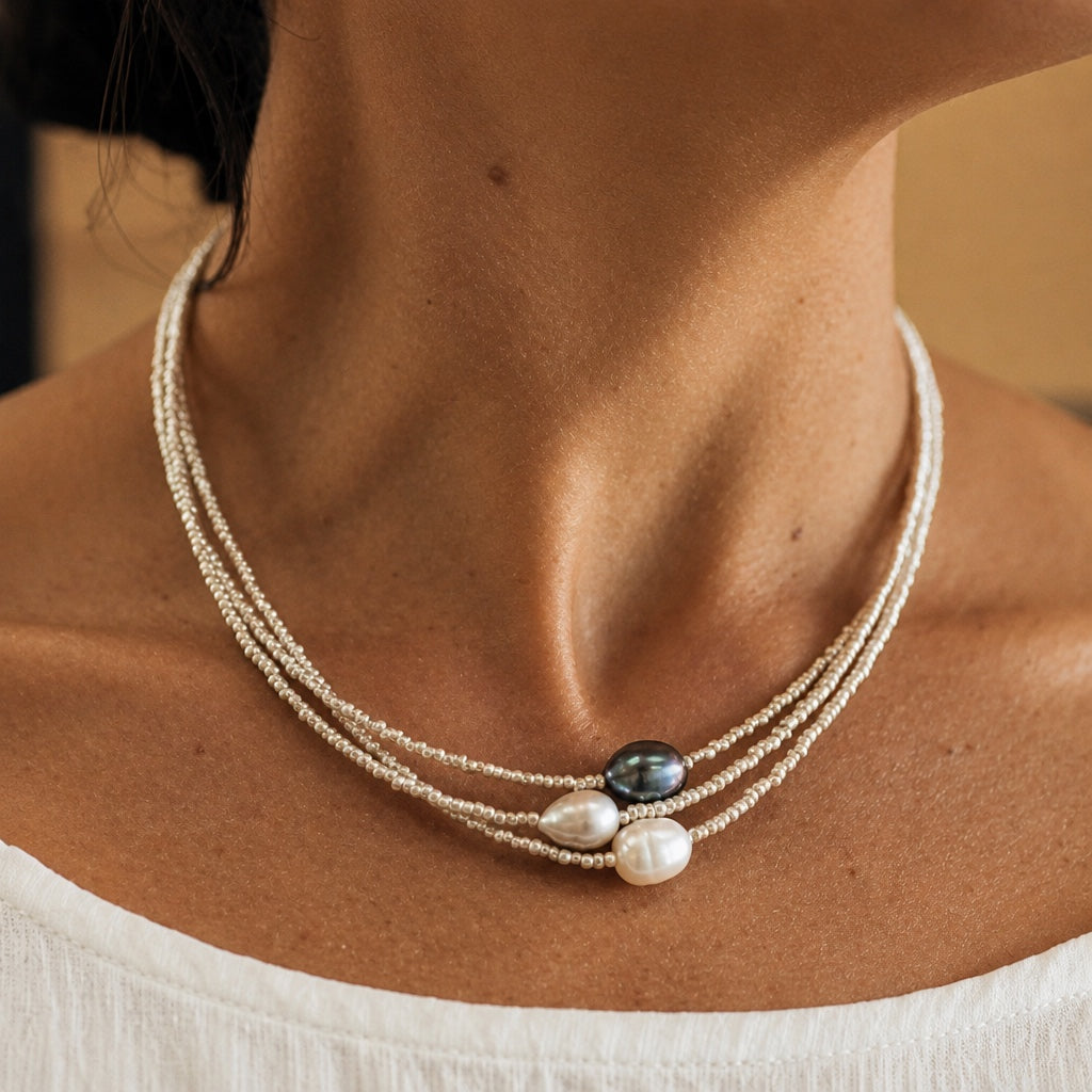 Collier Vintage en Perles de Culture d&